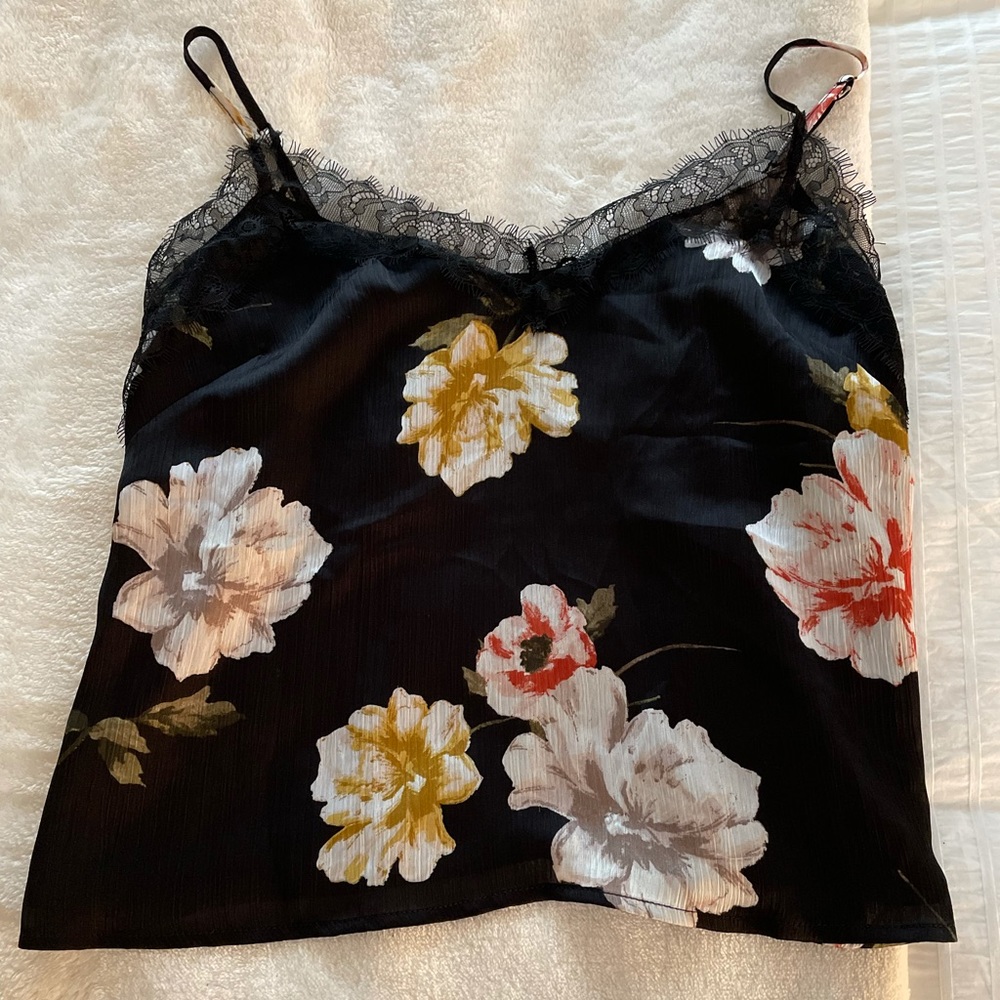 Beautiful floral & lace top
